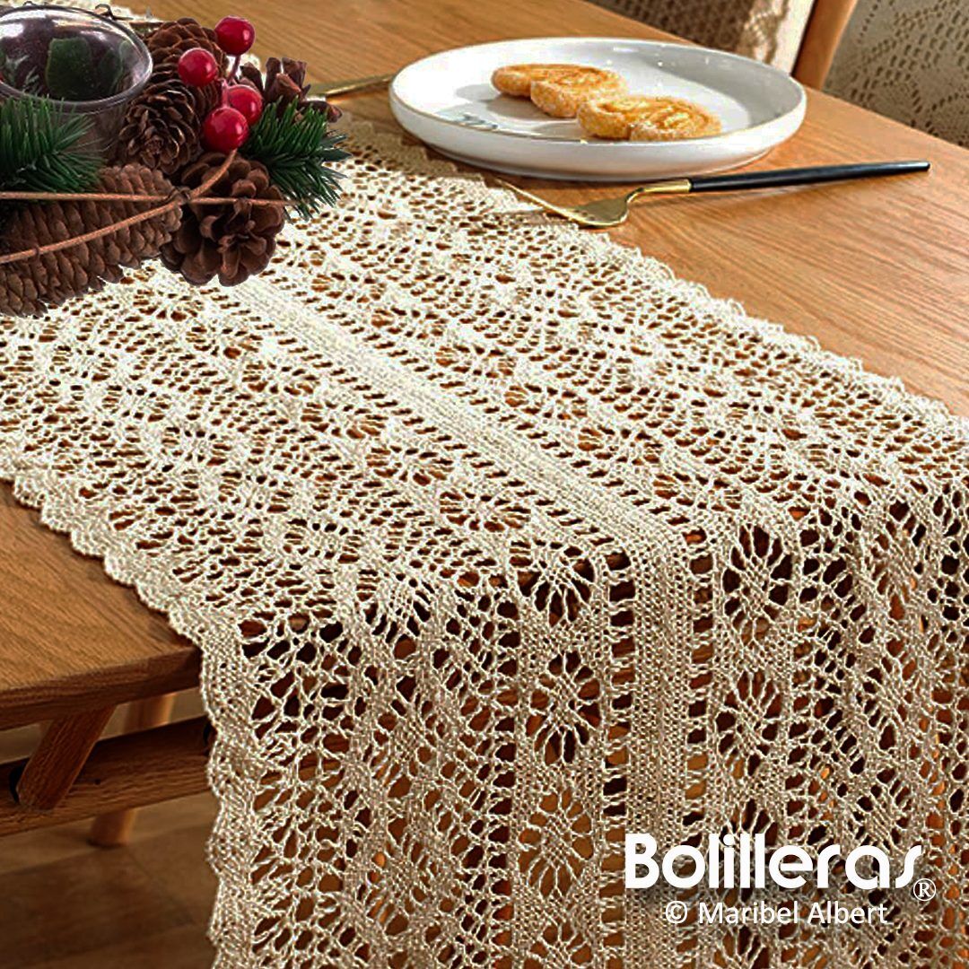 Tapete para mesa rectangular navideño