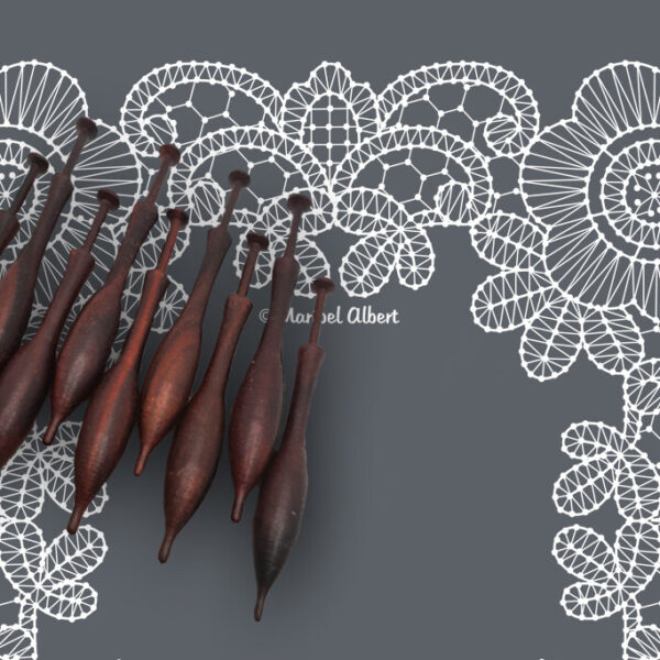 Pañuelo simbólico Flores de Brujas – Patrón 03e en PDF descargable