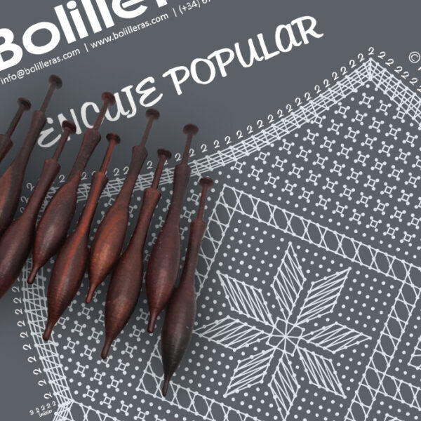 Bolso simbólico en encaje Torchon – Patrón 02e en PDF descargable