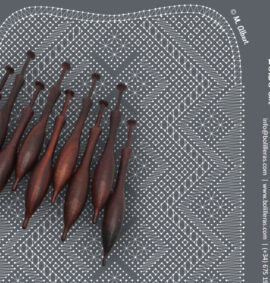 Bolso simbólico en encaje Torchon – Patrón 11e en PDF descargable