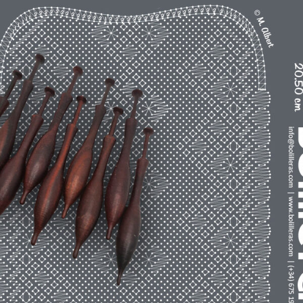 Bolso simbólico en encaje Torchon – Patrón 13e en PDF descargable