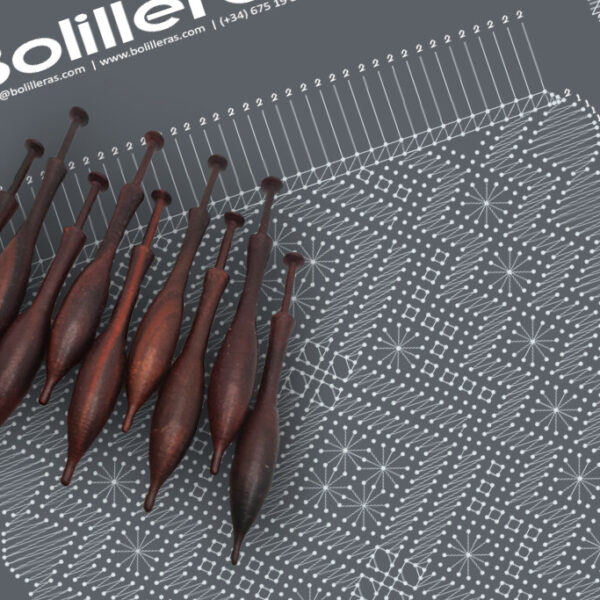 Bufanda simbólica en encaje Torchon – Patrón 1e en PDF descargable