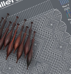 Bufanda simbólica en encaje Torchon – Patrón 4e en PDF descargable