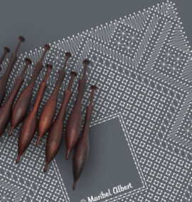 Pañuelo simbólico en encaje Torchon – Patrón 04e en PDF descargable