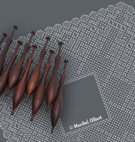 Pañuelo simbólico en encaje Torchon – Patrón 06e en PDF descargable