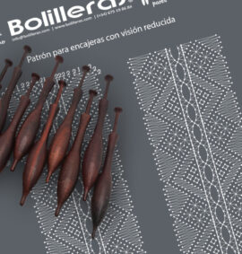 Liga simbólica en encaje de bolillos estilo Torchon – Patrón 02e en formato electrónico
