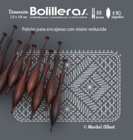Bolso clutch en encaje de bolillos – Patrón 02e en formato electrónico