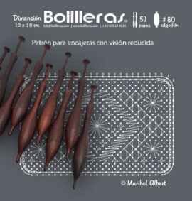 Bolso clutch en encaje de bolillos – Patrón 03e en formato electrónico