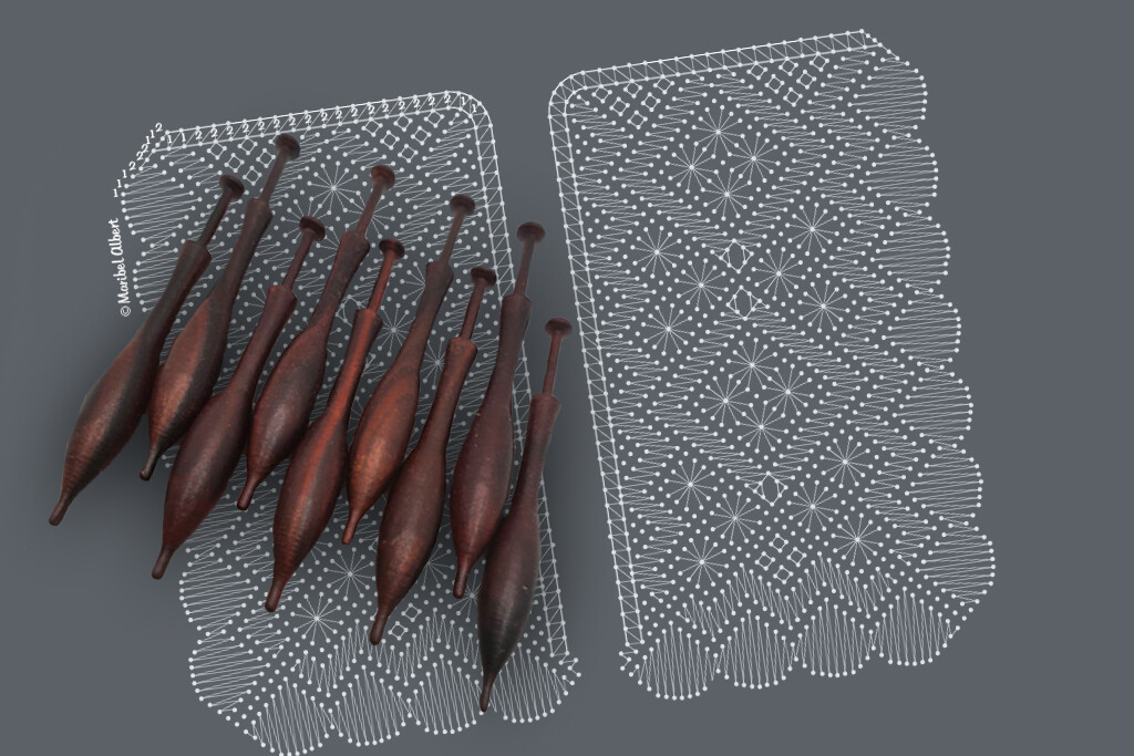 Funda para móvil en encaje de bolillos estilo Torchon – Patrón 02e en formato electrónico