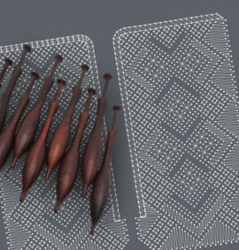 Funda para móvil en encaje de bolillos estilo Torchon – Patrón 03e en formato electrónico