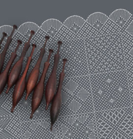 Muestrario de puntos en encaje de bolillos – Patrón 01e en formato electrónico