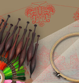 Vestido ceremonial niño Jesús en bordado sobre tul – Patrón 01 en formato electrónico