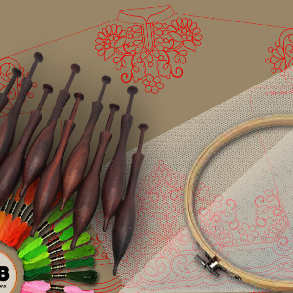 Vestido ceremonial niño Jesús en bordado sobre tul – Patrón 01 en formato electrónico