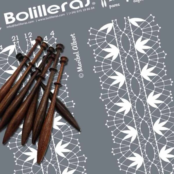 Liga ceremonial en encaje de bolillos estilo Torchon – Patrón 07e en formato electrónico
