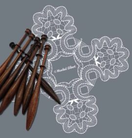 Aplicación gallega en encaje de bolillos – Patrón 01e en formato electrónico