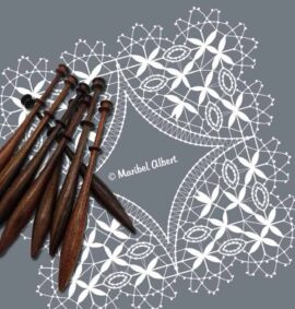 Aplicación gallega en encaje de bolillos – Patrón 02e en formato electrónico