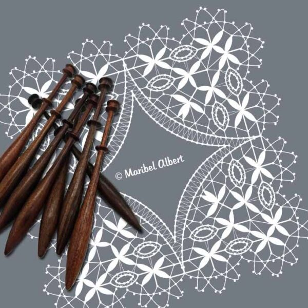 Aplicación gallega en encaje de bolillos – Patrón 02e en formato electrónico