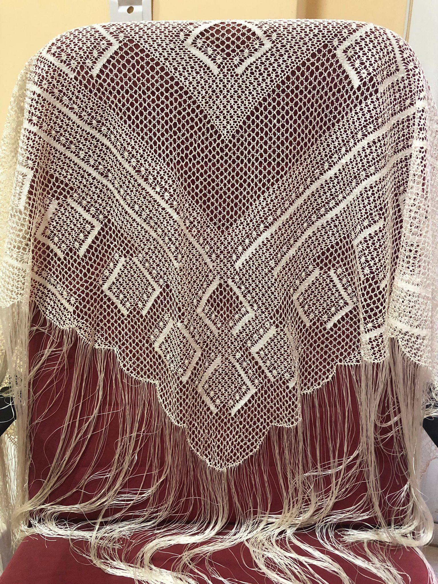 Patrón Chal 01e – Encaje de bolillos tres picos en formato electrónico | Bolilleras® - Imagen 2