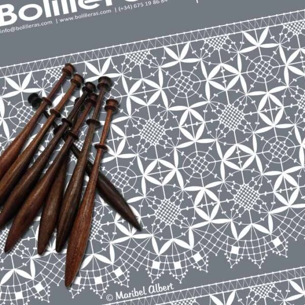 Puñeta gallega en encaje de bolillos – Patrón 02e en formato electrónico