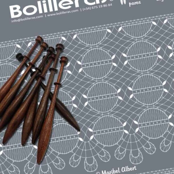 Puñeta gallega en encaje de bolillos – Patrón 03e en formato electrónico