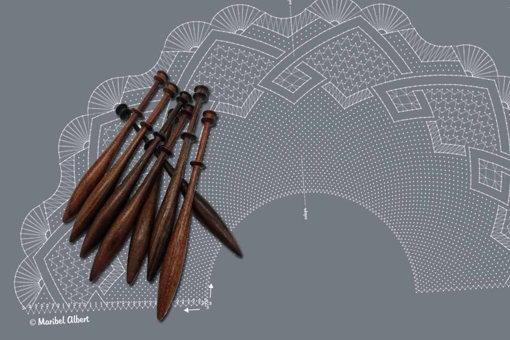 Patrón Bolilleras® Abanico Torchon 08 – encaje de bolillos PDF