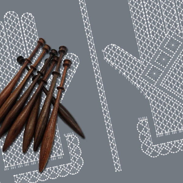 Guante clásico en encaje de bolillos estilo Torchon – Patrón 05e en formato electrónico