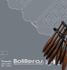 Chal tres picos en encaje de bolillos – Patrón 04e en formato electrónico