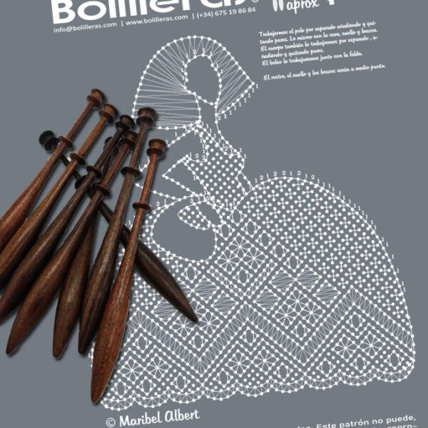 Figura Menina en encaje de bolillos – Patrón 02e en formato electrónico