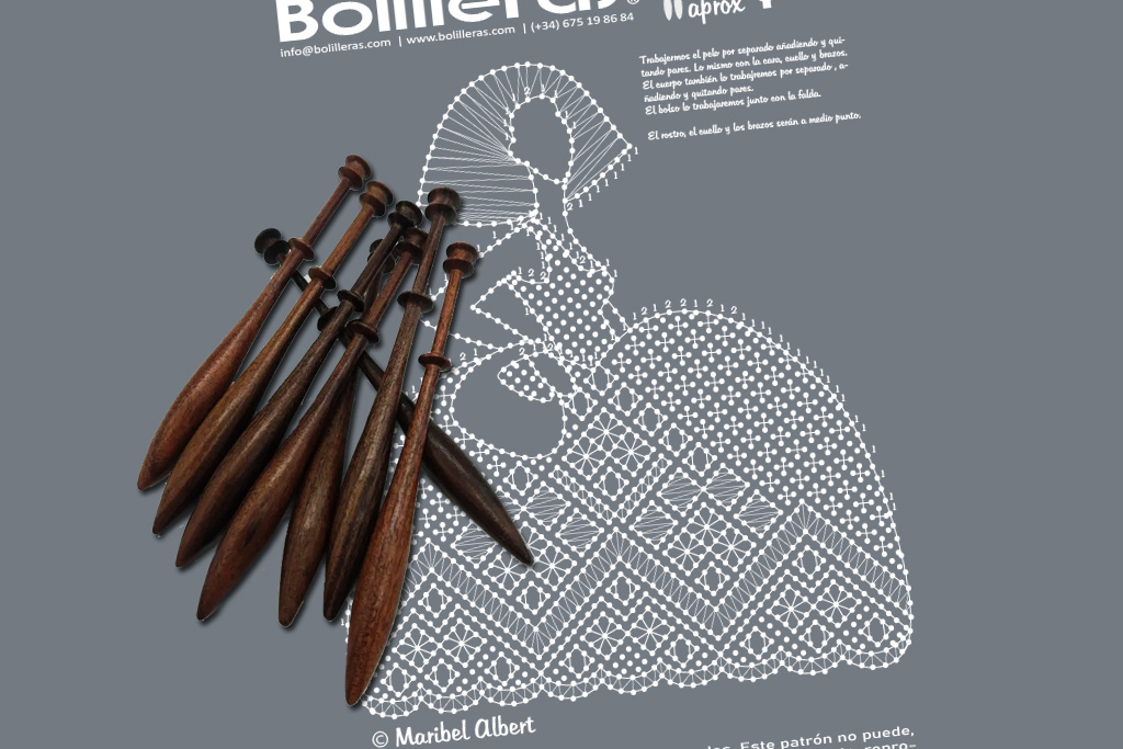 Figura Menina en encaje de bolillos – Patrón 02e en formato electrónico