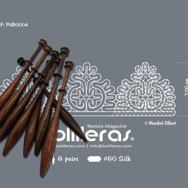 Puntilla rusa en encaje de bolillos – Patrón 4e en formato electrónico