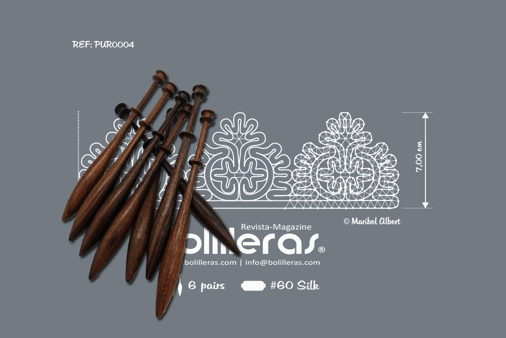 Puntilla rusa en encaje de bolillos – Patrón 4e en formato electrónico