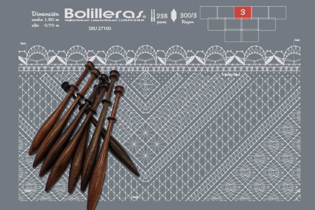 Patrón Bolilleras® Chal 06e – encaje de bolillos en formato electrónico