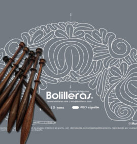 Patrón Bolilleras® Abanico Hinojosa 01 – encaje de bolillos en cartón kraft picado