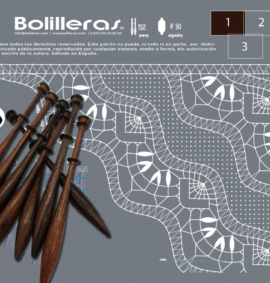 Patrón Bolilleras® Mantoncillo Torchon 01 – encaje de bolillos en papel picado