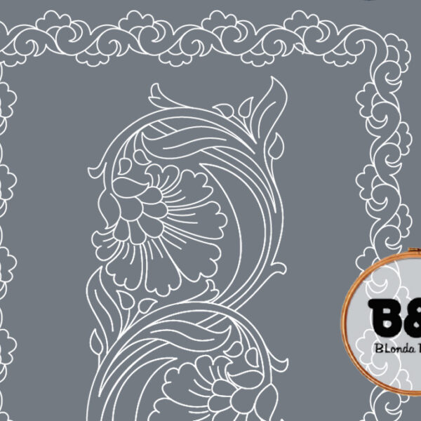 Patrón Bolilleras® Fular 04 – bordado en tul sobre papel especial