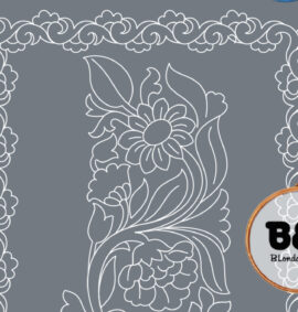 Patrón Bolilleras® Fular 05 – bordado en tul sobre papel especial