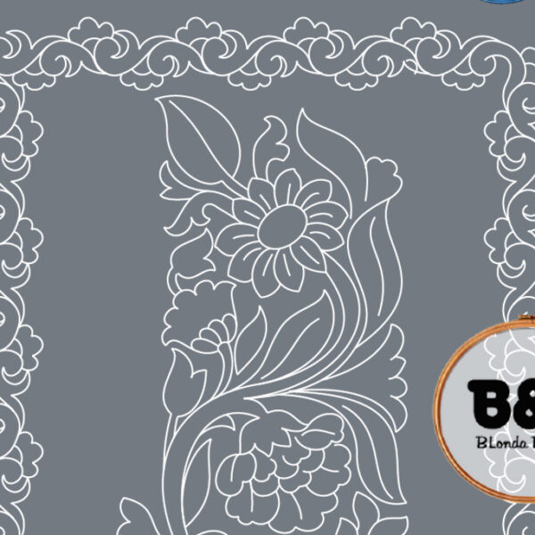 Patrón Bolilleras® Fular 05 – bordado en tul sobre papel especial