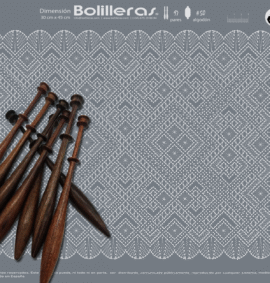 Patrón Bolilleras® Tapete Torchon 02e – encaje de bolillos PDF