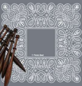 Patrón Bolilleras® Pañuelo Ruso 02e – encaje de bolillos PDF