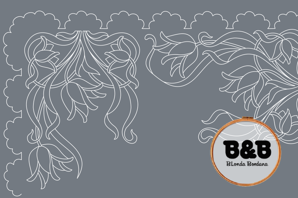 Patrón Bolilleras® Mantilla rectangular 01e – encaje bordado en tul PDF