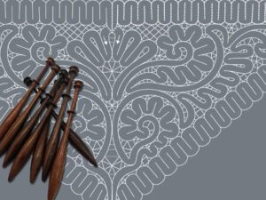 Patrón Bolilleras® Chal Ruso 02e – encaje de bolillos tres picos PDF