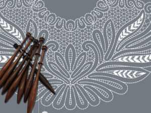 Patrón Bolilleras® Chalina Elena – encaje de cinta PDF descargable