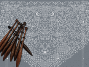 Patrón Bolilleras® Chal Ruso 03e – encaje de bolillos tres picos PDF